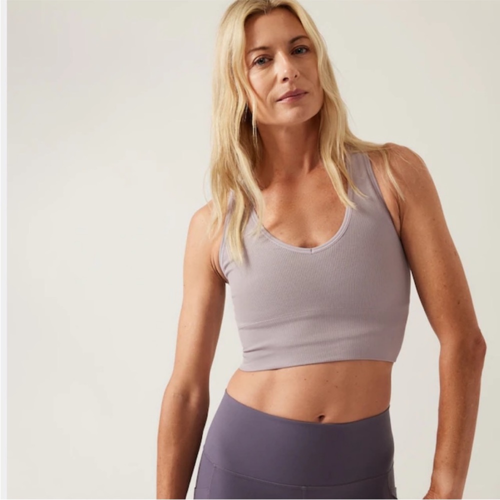 Athleta Aurora Seamless Crop Rib Tank